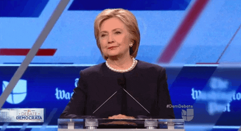squinting hillary clinton GIF by Univision Noticias