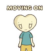 Moving On Heart Sticker by LT3 Creations