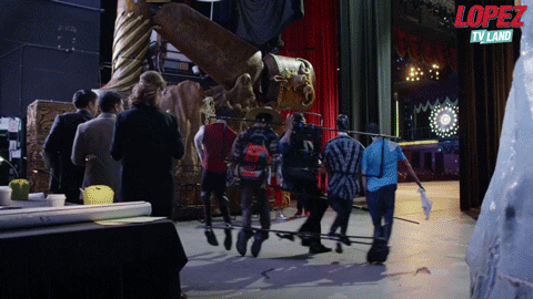 throwing tv land GIF by Lopez on TV Land