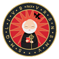 Saint Benedict Sticker by Shining Light Dolls