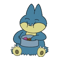 Pokemon Eating Sticker