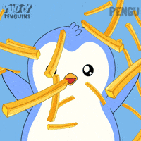Hungry Fast Food GIF by Pudgy Penguins