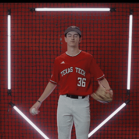 Connor Mohan GIF by Texas Tech Baseball