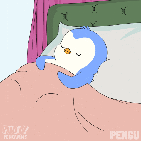 Tired Good Morning GIF by Pudgy Penguins