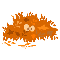 Fall Orange Sticker by Editions Jocatop