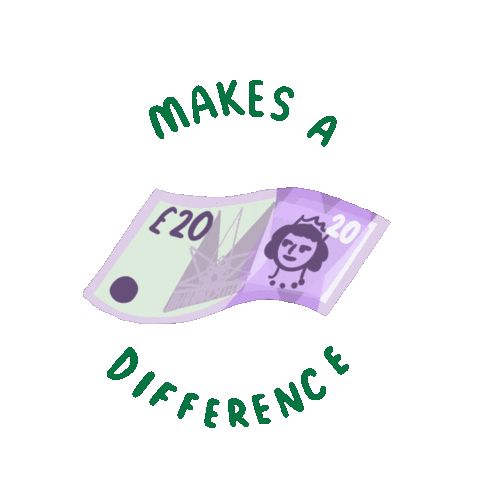 waterloofoodbank 20 makes a difference Sticker