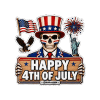 Independence Day Halloween Sticker