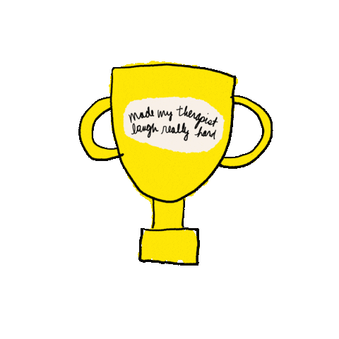 Laughter Trophy Sticker