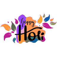 Colours Holi Sticker