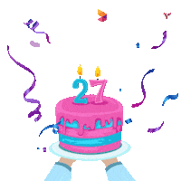 Birthday Cake Sticker by XL Axiata