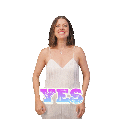 White Dress Yes Sticker by ABC Music