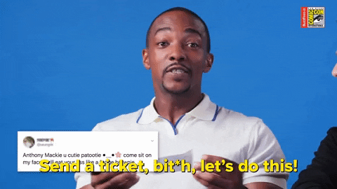 Anthony Mackie Marvel GIF by BuzzFeed