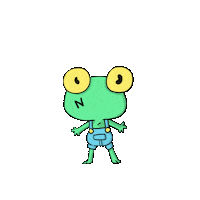 Efdeart new post newpost frog Sticker