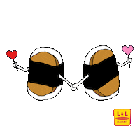 Valentines Day Hearts Sticker by L&L Hawaiian Barbecue
