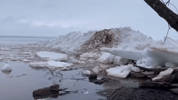 'Ice Shoves' Spotted on Wisconsin Shore of Lake Superior
