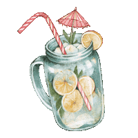 Summer Drink Sticker