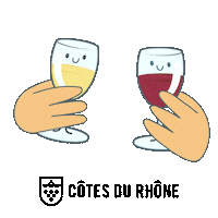 CotesDuRhoneWines celebration celebrate cheers wine Sticker