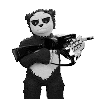 Panda Rifle Sticker by Endangered Labs