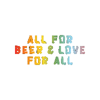 Pride Love Sticker by Quaff ON! Brewing Company