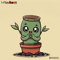 Bamboo Shoot Love GIF by PandaMania