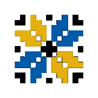 Blue Yellow Star Sticker by Ptashka