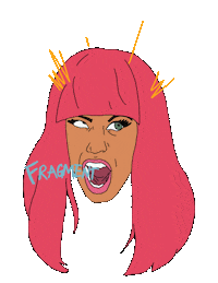 Nicki Minaj Glitch Sticker