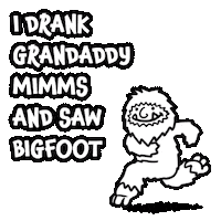 grandaddymimms shine vodka bigfoot moonshine Sticker