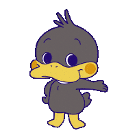 Daffy Duck Wave Sticker by Looney Tunes