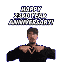 Happy 23Rd Anniversary Sticker