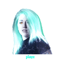 Girl Glow Sticker by Playz