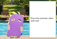 Pool Party Gnome GIF