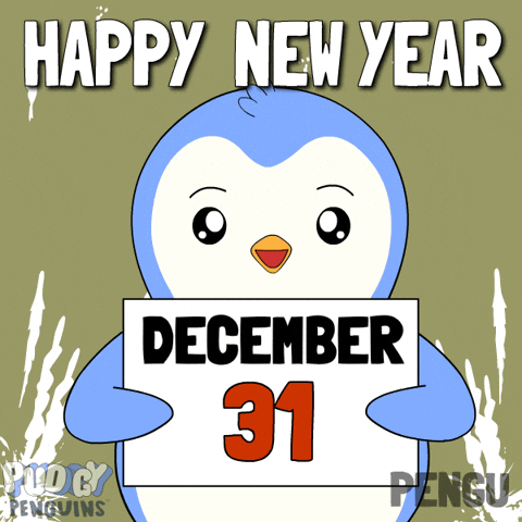 New Year Penguin GIF by Pudgy Penguins