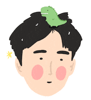 Happy Relax Sticker by Patricia Tjandra