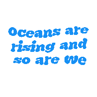 ocean protest Sticker by WESTMORLAND