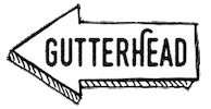 guttergames arrow game night gutterhead gutter games Sticker