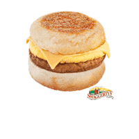 Breakfast Sandwich Eating Sticker by Swaggerty's Farm