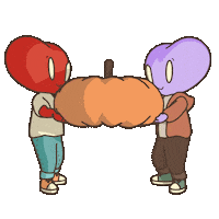 Pumpkin Patch Heart Sticker by LT3 Creations