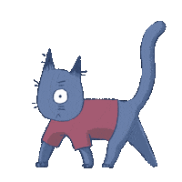 Anna_Dudko cat walk cycle walking cycle Sticker