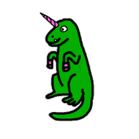 t-rex pink Sticker by Sketchbrooke