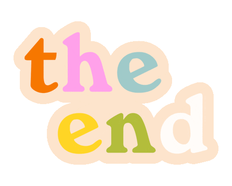 Happy The End Sticker by Katie Thierjung / The Uncommon Place