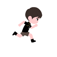 Animation Running Sticker