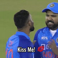 Rohit Sharma Kiss GIF