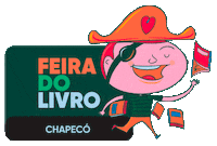 feiradolivrochapeco cultura livro feira leitura Sticker