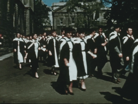 Vintage Graduation GIF by McGill University