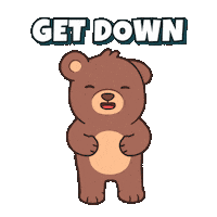 Happy Teddy Bear Sticker by BEARISH