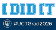 Uctgrad Sticker by University of Cape Town