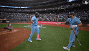 High Five Lets Go GIF by Toronto Blue Jays