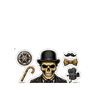 Skull Impresionado Sticker