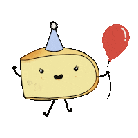allthingsa party red cheese brie Sticker
