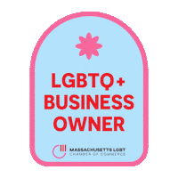 Small Business Pink Sticker by MA LGBT Chamber of Commerce